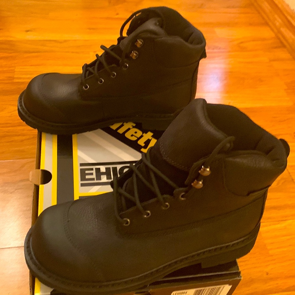 Black work boots